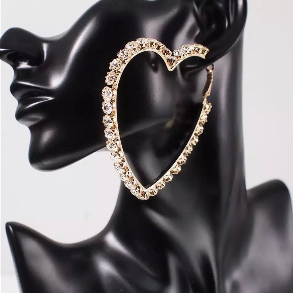 Love you more earrings ~ Gold